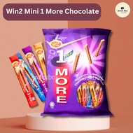 Win Win Mini 1 More Chocolate Wafer Bergulung Disaluti Coklat Kompaun  ( 60pcs ) Halal
