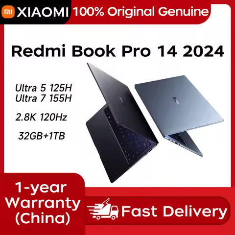Xiaomi Laptop Redmibook Pro 14 2024 14" 2.8K 120Hz Intel Core Ultra5/Ultra7 16/32GB RAM 1/2TB SSD 10