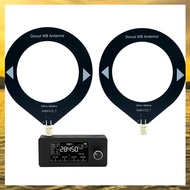 (HIMK) SI4732 Radio Receiver 9.9KHz-181MHz+2XLoop Antenna Portable Shortwave Radio Receiver SW LW AM