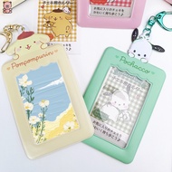 Sanrio Keroppi Piano Wish Me Mell Xo Tiny Chum Gudetama Card Holder Keychain Kawaii Kurulin Tuxedosam Pekkle Usahana Card Cover