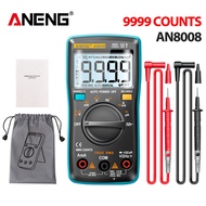 Aneng AN8008 9999 đếm Meter vạn năng AC/DC Ampe kế Điện áp medidor electrico True-RMS Bộ dò NCV vạn