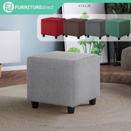 Furniture Direct MIKA 42x42cm Fabric Square Stool Foot Stool Ottoman-5 colors