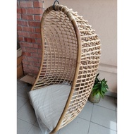 [The Rattan House] Sturdy Comfy Rattan Indoor/Outdoor Hanging Chair (FOC Cushion) Rattan Swing Chair