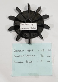 Kipas Fan dan Tutup Kipas Dop Fan - Spare Part Gulung Dinamo Pompa Air