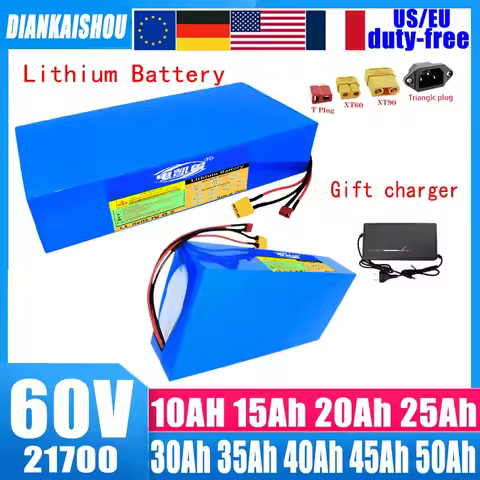 21700 60V 50Ah 45Ah 15Ah 20Ah 25Ah 30Ah 35Ah 40Ah Lithium battery pack 3000W High Power For Electric