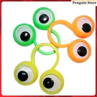 10 PCS Toys Rings for Kids Playset Finger Puppets Eyes Children Gift Large Cartoon Big Intelligent hainesi