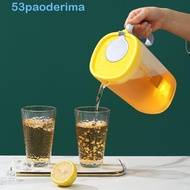 PAODERIMA Cold Kettle, With Filter 1550/2200ml Water Pitcher, Drink Dispenser with Scale Large Capacity Plastic Lemonade Container Scented Tea