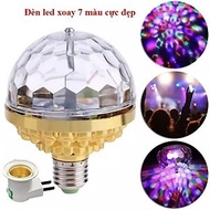 7-color self-rotating led light bulb for discos and stage rooms