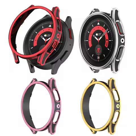 Hard Shell Edge Frame Case For Samsung Galaxy Watch 5/4 40mm 44mm Watch5 Pro 45mm 5pro Bumper Cover 