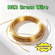 Conductive Brass Wire DIY Handmade Brass Wire Pure Copper Wire H62 Bare Brass Wire