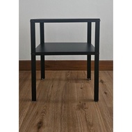 KNARREVIK Bedside table, black, 42x34 cm