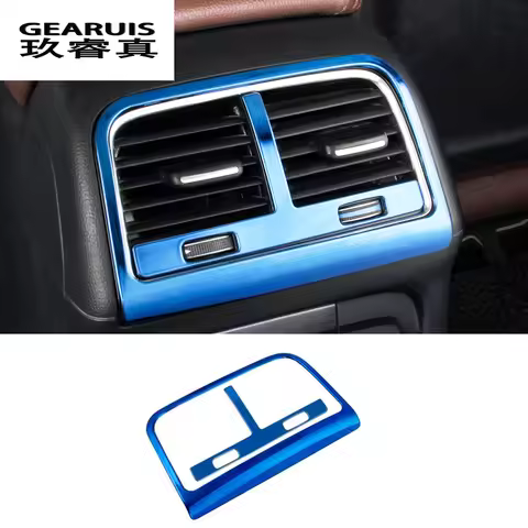 Car Rear air conditioning vent decorative frame air outlet trim stickers Covers for Audi Q5 a4 b8 a5