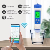 🔥บลูทูธ🔥 EC TDS PH S.G Salinity Temperature ORP เครื่องวัดคุณภาพน้ำ Water Quality Meter Bluetooth