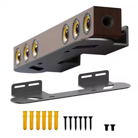 Wall Stud Spacing Soundbar Holder Heavy-duty Metal Soundbar Wall Mount Bracket for Tv Easy Installat