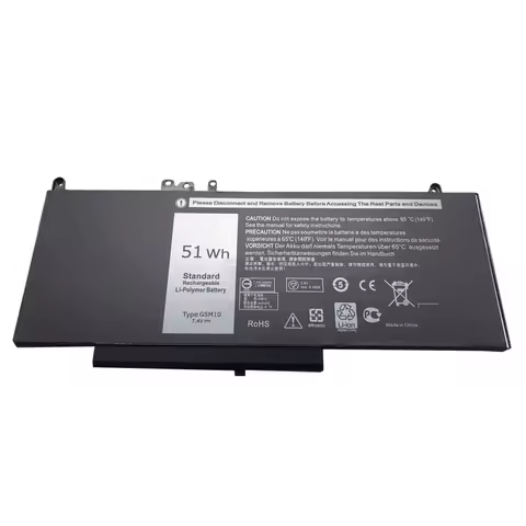 WHOLESALE New G5M10 7.4V 51WH Laptop Battery for Dell Latitude E5250 E5450 E5550