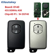 For Toyota 2B ,433.92 ASK 0140 Smart Remote Key 433.92MHz ASK chip4D P1：94 DST40