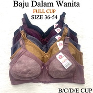 Big Size Bra 36-54 Cup B To E Plus Size Full Cup No Foam Soft Lace Bras Wireless Push Up Bra Bralett