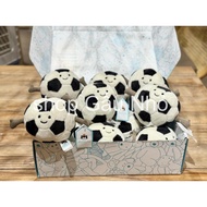 (FullTag) JELLYCAT Football Keychain, Soccer Teddy Bear Keychain, Bag Keychain