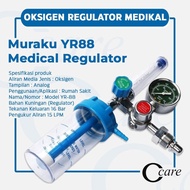 Regulator Tabung Oksigen Medis C CARE MEDICAL GRADE JAPAN TECHNOLOGY Alat Oksigen Pernapasan
