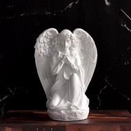 Guardian Angel Statue Shelf Living Room Bedroom Decor Figurines Praying Cherub Adorable Angels Statu