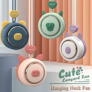 Revolutionary Mini Fan Poble Fan Necklace Leafless Strap Cute Animal Poble Fan Rechargeable