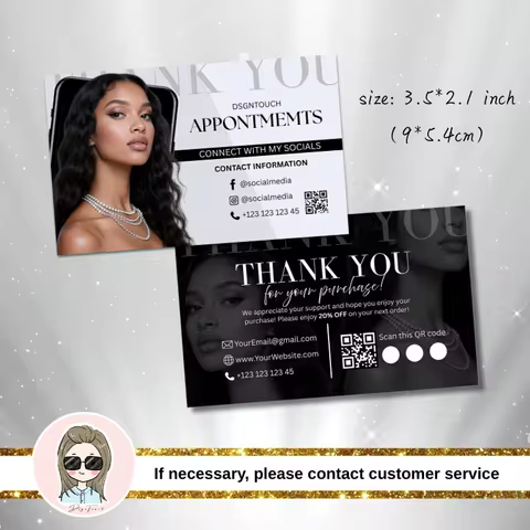 Business Cards for Hairdressers Custom Printing 300GSM Paper 9x5.4cm 200pcs MOQ Free Design haircut 