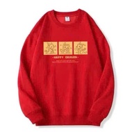 Flannel SWEATER PRINTED WITH 3 BEAUTIFUL DRAGONS