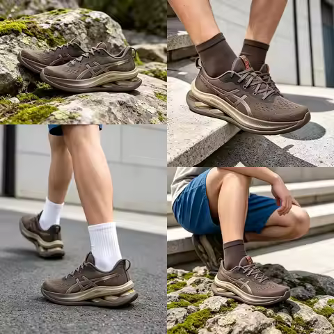Hot Asics Gel-Kinsei Max Men's Brown Low-Top Running Shoes: Comfortable, Versatile, Durable, And Res