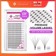 Genielash Premade Volume Fans Eyelash Extension 5D/6D Eyelash Extensions Wider fans Individual Graft