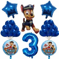 26pcs/set Paw Patrol Party Decoration Set Latex Balloon Dog Chase Marshall Skye For Baby Shower Kids