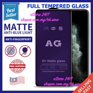 Xiaomi Mi A1 A2 A3 8 9 9T 9SE 10 10T 11 Pro Play Lite Matte Anti Blue Light Purple Ray Tempered Glas