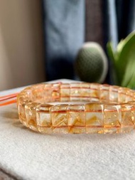 HIDDEN GEM f6 - 黃水晶 + 金字塔 手排 (11.5mm 闊 / 16cm 手圍 *sf or pick up over $100