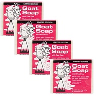 Goat Soap With Paw Paw 100g x 4pcs - Australia Made - 100% Authentic - Made with pure Goat's milk and sweet almond oil, Paw Paw  Suitable for dry, itchy or sensitive skin