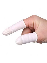 100入組/200入組/300入組一次性乳膠手指套,適用於美容、痘痘護理、耐磨、電子產品、勞工保護、防滑、加厚橡膠手指保護器
