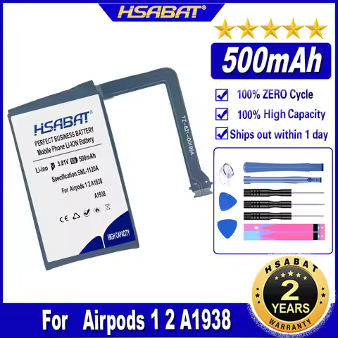 Battery for Apple Airpods 1 2 Pro Pro2 Charge Compartment Box Case A1602 A1596 A1938 A2135 A2190 A27