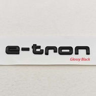New 3D ABS Chrome Car Letters Logo e-tron Trunk Badge Emblem Sticker For Audi 30 40 50 55 e-tron Q4
