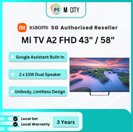 [Xiaomi] Mi Tv A2 Fhd 43"| 58"| 3 Years Xiaomi Warranty