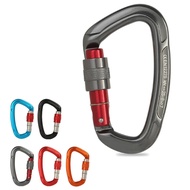 25KN Mountaineering Caving Rock Climbing Carabiner Aluminum Alloy D Shaped Safety Master Screw Lock Buckle Escalade Equipement