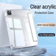 For iPad 10th 9th 8th 7th Generation iPad 6th 5th Gen 9.7 '' IPad Air 5 4 Case ipad Air 5 Air 4 2022 10th 10.9 Clear Cover With Pencil Holder