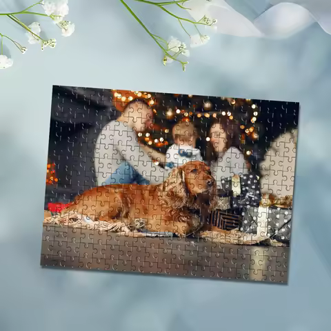 35/150/300/500/1000pcs Personalized Custom Photo Puzzle Pet dog DIY Photo Puzzle Portrait Personaliz