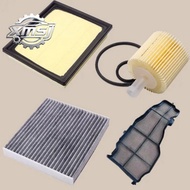 17801-37020 87139-0N010 Juego  filtros para Toyota Prius XW30 1.8L motor híbrido cabina AC filtro  a