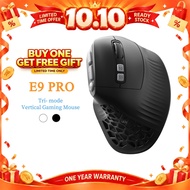 SOLAKAKA E9Pro MMO Vertical Mouse PAW3395 Support 36000DPI 8kHz 10 Keys Layout Ergonomic Wireless Ga