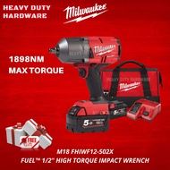 ASL Milwaukee M18 FUEL™ M18 FHIWF12-0/502X 1/2 " 1/2 Inch High Torque Impact Wrench