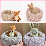 英國Jellycat Hibernating Fox 狐狸BB soft toy 12cm / Hibernating Bunny 賓利兔BB soft toy 10cm