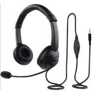 Wired Headset Direct Plug-In Messenger Customer Service Headset Live Computer HD Call Microphone 202