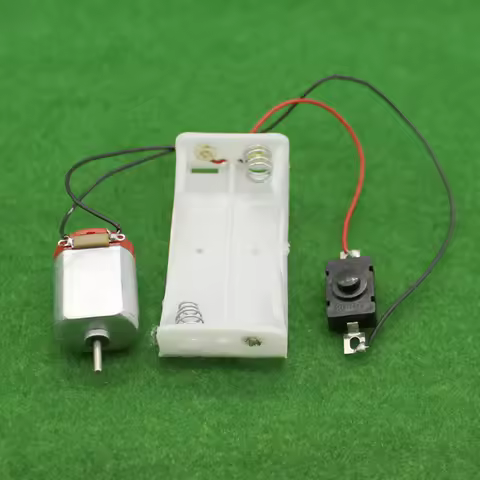 130 Motor Kit,with 2 x AA Battery Storage Case and Switch,16500 RPM,Mini DIY Electronic Motor Simple