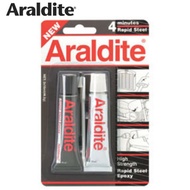 Araldite Steel Filled 4 Minute High Performance Epoxy Adhesive Glue (2 x 15ml)
