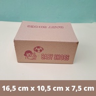 Brown baby shoe and sandal box 16x10.5x7.5 size 22-25 Kotak