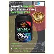 PENRITE 1L 0w20 ENVIRO+ FULLY SYNTHETIC ENGINE OIL PETROL ENVIRO+ 0W-20 1 LITER MINYAK ENJIN