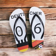 女款國家隊足球紀念夾腳拖鞋 軟Q止滑耐磨人字拖鞋德國